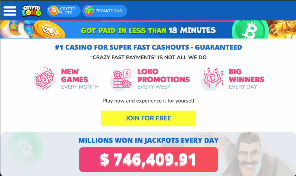Crypto Loko Bonus desktop
